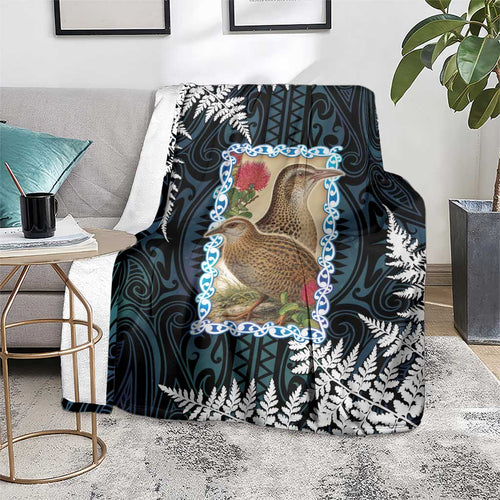 New Zealand Weka Blanket Maori Hen Koru Pattern - Aussie Hoodie