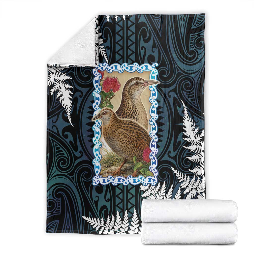 New Zealand Weka Blanket Maori Hen Koru Pattern - Aussie Hoodie