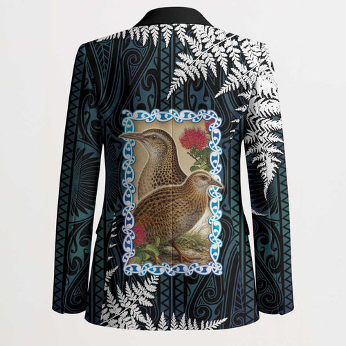 New Zealand Weka Blazer Maori Hen Koru Pattern - Aussie Hoodie