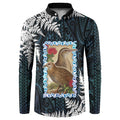New Zealand Weka Button Sweatshirt Maori Hen Koru Pattern - Aussie Hoodie