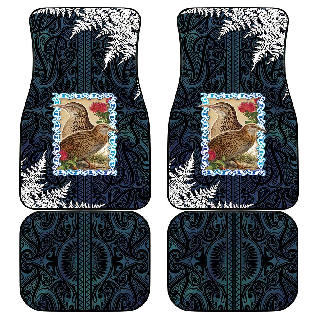 New Zealand Weka Car Mats Maori Hen Koru Pattern - Aussie Hoodie