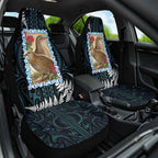 New Zealand Weka Car Seat Cover Maori Hen Koru Pattern - Aussie Hoodie