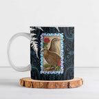 New Zealand Weka Ceramic Mug Maori Hen Koru Pattern - Aussie Hoodie