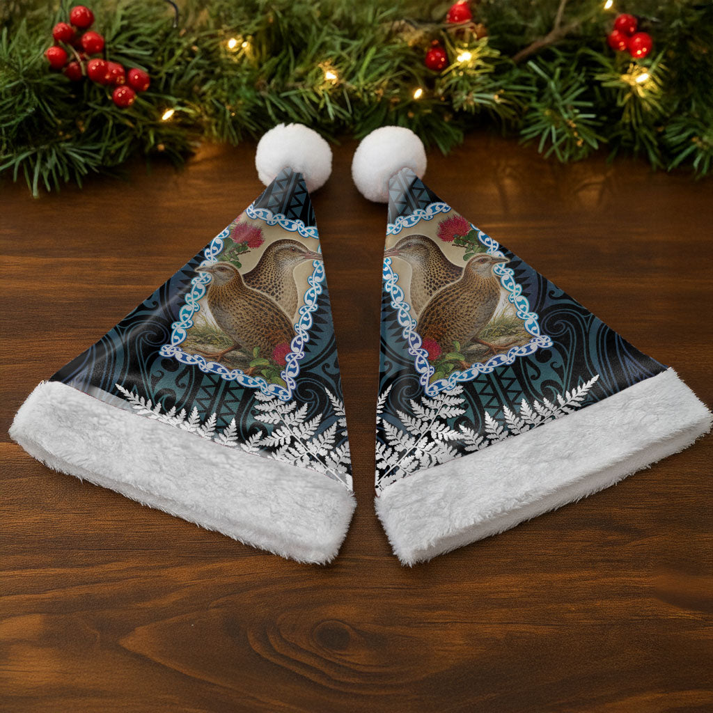 New Zealand Weka Christmas Santa Hat Maori Hen Koru Pattern