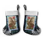 New Zealand Weka Christmas Stocking Maori Hen Koru Pattern