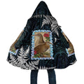 New Zealand Weka Cloak Maori Hen Koru Pattern - Aussie Hoodie