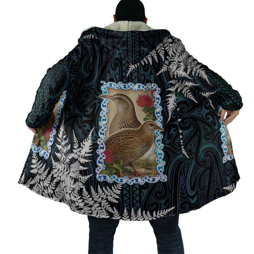 New Zealand Weka Cloak Maori Hen Koru Pattern - Aussie Hoodie