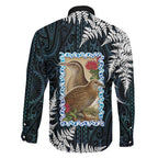 New Zealand Weka Family Matching Mermaid Dress and Hawaiian Shirt Maori Hen Koru Pattern