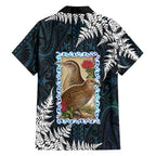 New Zealand Weka Family Matching Short Sleeve Bodycon Dress and Hawaiian Shirt Maori Hen Koru Pattern