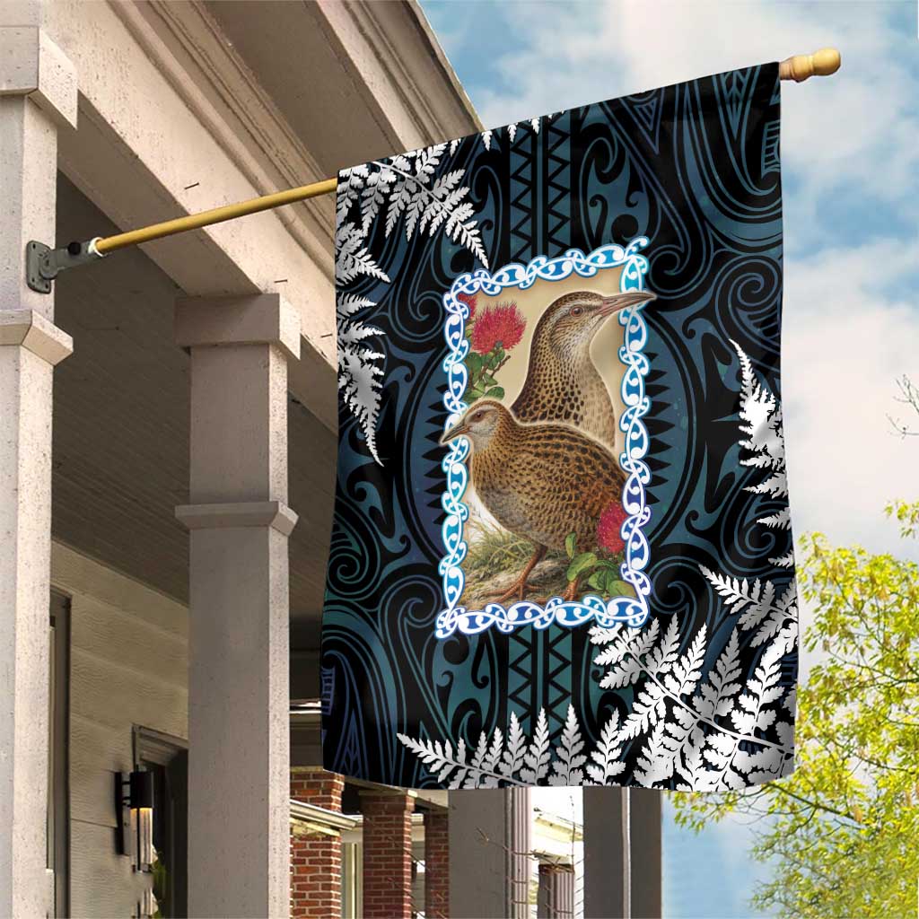 New Zealand Weka Garden Flag Maori Hen Koru Pattern - Aussie Hoodie