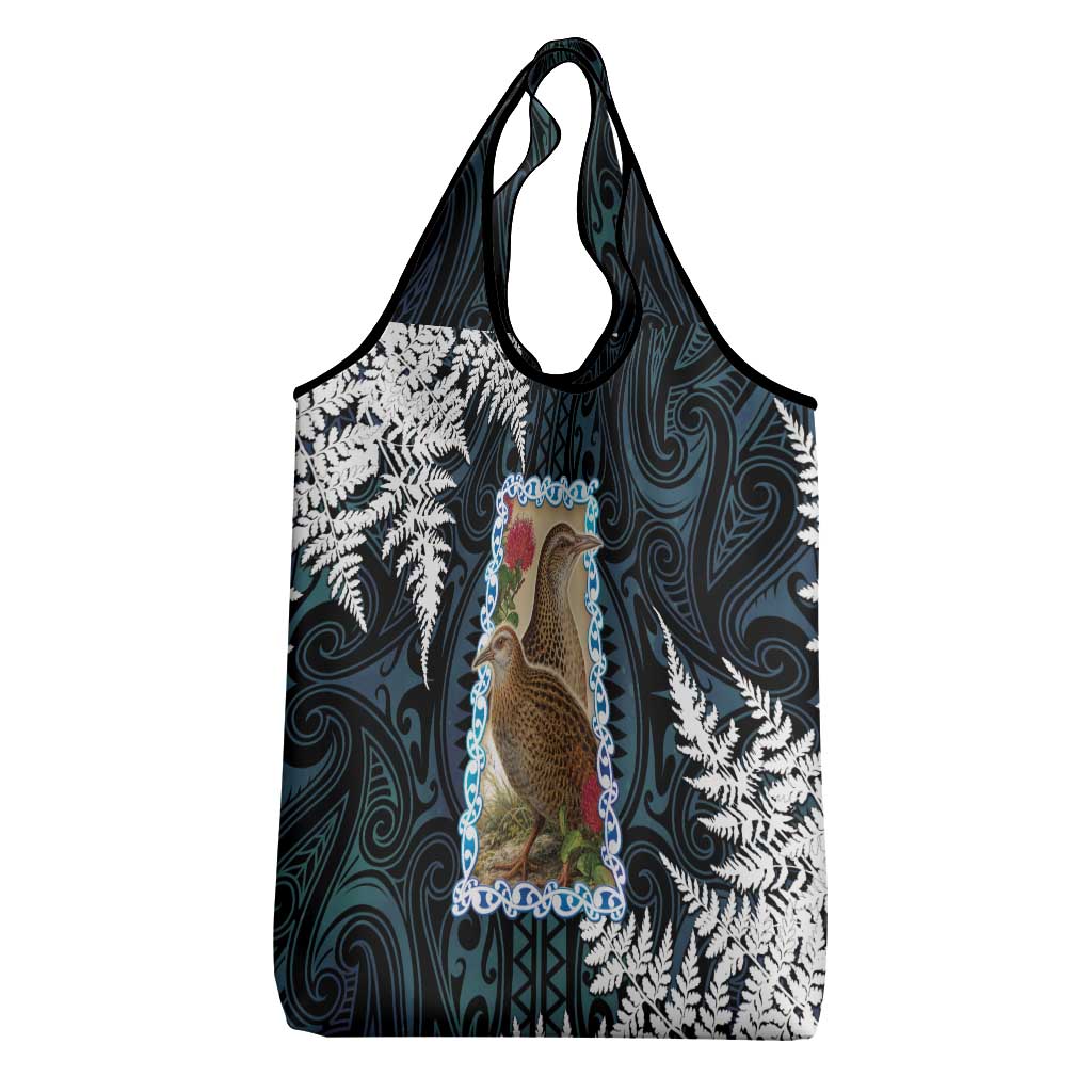 New Zealand Weka Grocery Bag Maori Hen Koru Pattern - Aussie Hoodie