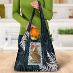 New Zealand Weka Grocery Bag Maori Hen Koru Pattern - Aussie Hoodie