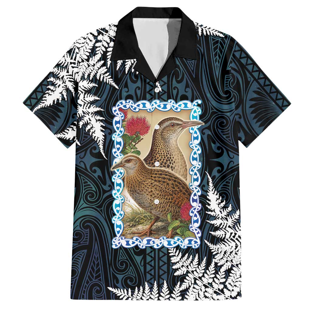New Zealand Weka Hawaiian Shirt Maori Hen Koru Pattern - Aussie Hoodie