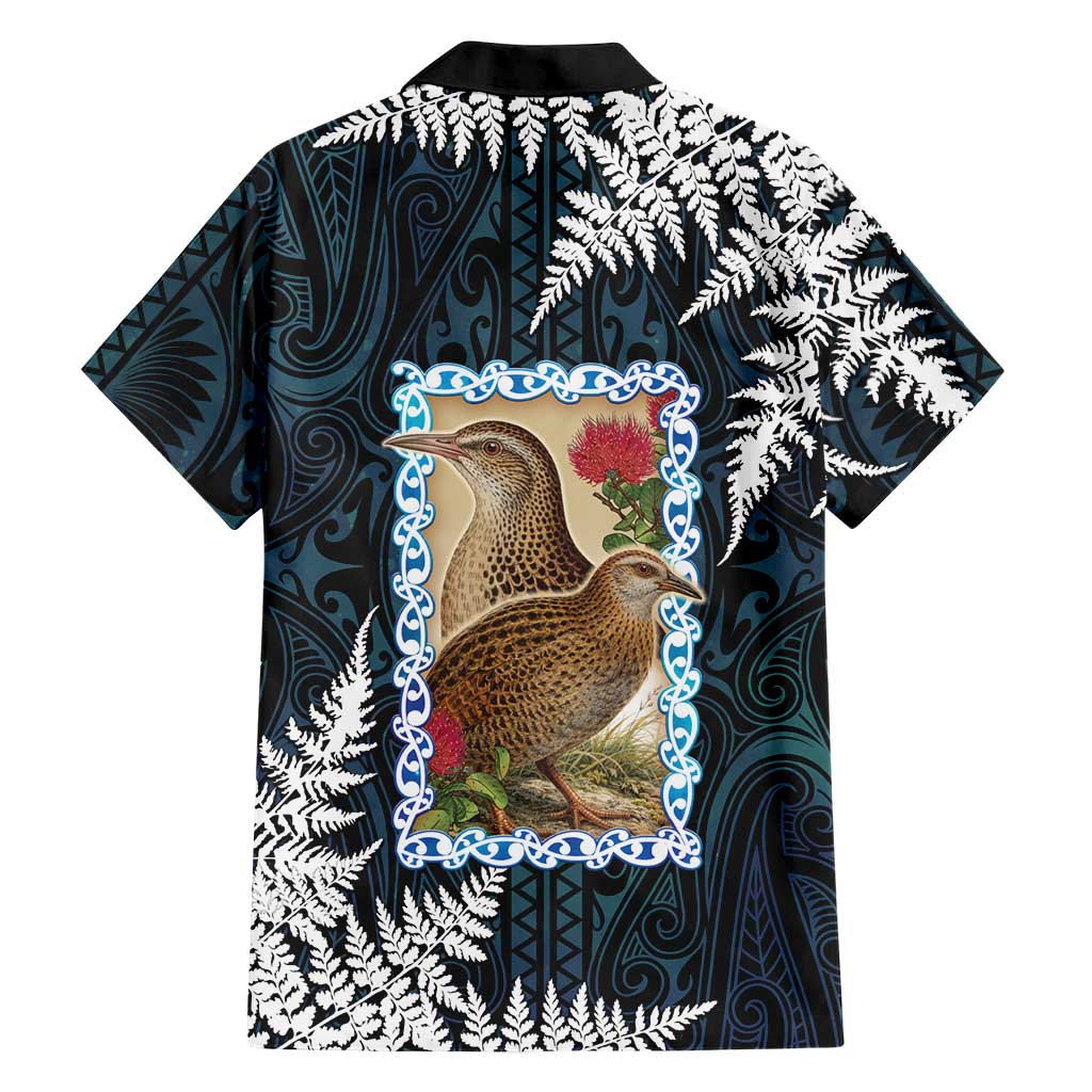 New Zealand Weka Hawaiian Shirt Maori Hen Koru Pattern - Aussie Hoodie