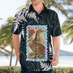 New Zealand Weka Hawaiian Shirt Maori Hen Koru Pattern - Aussie Hoodie