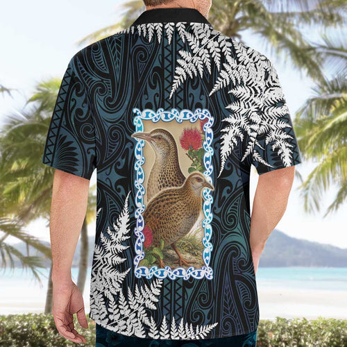 New Zealand Weka Hawaiian Shirt Maori Hen Koru Pattern - Aussie Hoodie