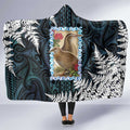New Zealand Weka Hooded Blanket Maori Hen Koru Pattern - Aussie Hoodie