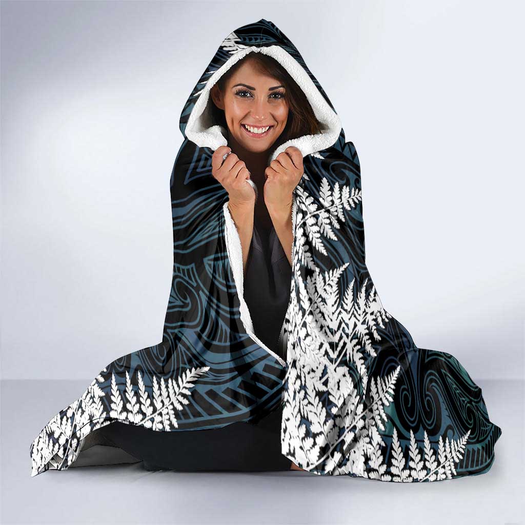New Zealand Weka Hooded Blanket Maori Hen Koru Pattern - Aussie Hoodie