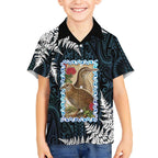 New Zealand Weka Kid Hawaiian Shirt Maori Hen Koru Pattern - Aussie Hoodie