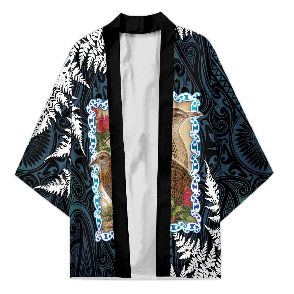 New Zealand Weka Kimono Maori Hen Koru Pattern - Aussie Hoodie