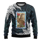 New Zealand Weka Ugly Christmas Sweater Maori Hen Koru Pattern