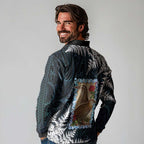 New Zealand Weka Long Sleeve Polo Shirt Maori Hen Koru Pattern - Aussie Hoodie
