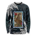 New Zealand Weka Long Sleeve Shirt Maori Hen Koru Pattern - Aussie Hoodie