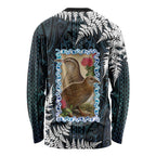 New Zealand Weka Long Sleeve Shirt Maori Hen Koru Pattern - Aussie Hoodie