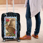 New Zealand Weka Luggage Cover Maori Hen Koru Pattern - Aussie Hoodie
