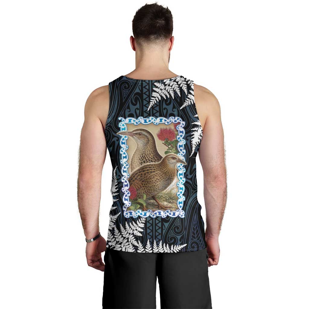 New Zealand Weka Men Tank Top Maori Hen Koru Pattern - Aussie Hoodie