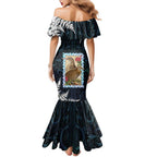 New Zealand Weka Mermaid Dress Maori Hen Koru Pattern - Aussie Hoodie
