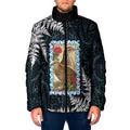 New Zealand Weka Padded Jacket Maori Hen Koru Pattern - Aussie Hoodie
