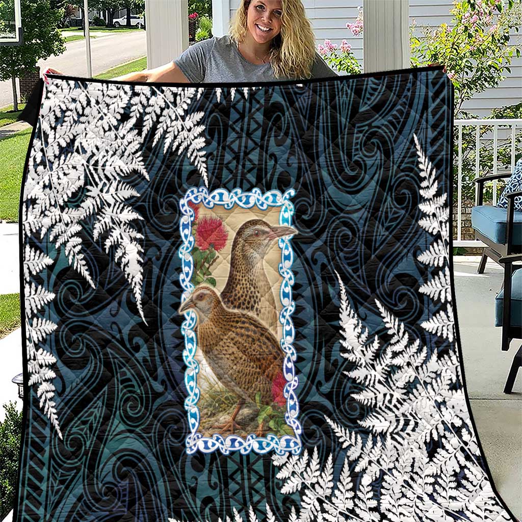 New Zealand Weka Quilt Maori Hen Koru Pattern - Aussie Hoodie