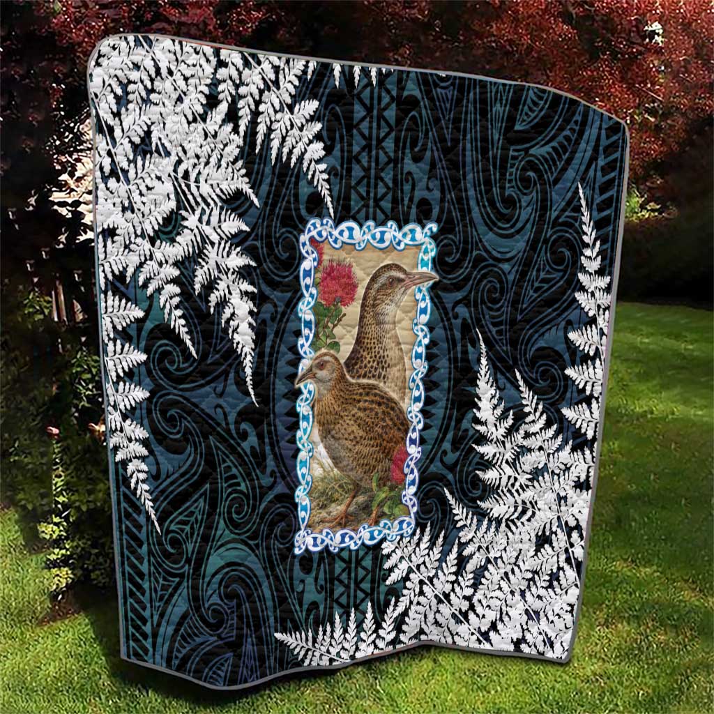 New Zealand Weka Quilt Maori Hen Koru Pattern - Aussie Hoodie