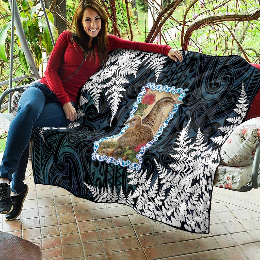 New Zealand Weka Quilt Maori Hen Koru Pattern - Aussie Hoodie