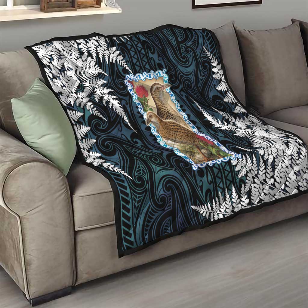 New Zealand Weka Quilt Maori Hen Koru Pattern - Aussie Hoodie