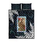 New Zealand Weka Quilt Bed Set Maori Hen Koru Pattern - Aussie Hoodie