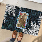 New Zealand Weka Rubber Doormat Maori Hen Koru Pattern - Aussie Hoodie