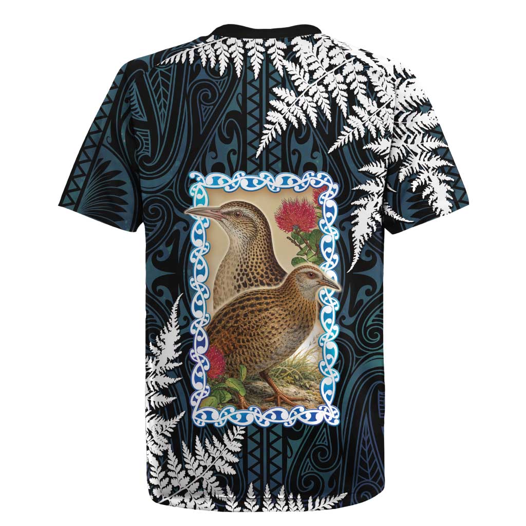 New Zealand Weka Rugby Jersey Maori Hen Koru Pattern - Aussie Hoodie