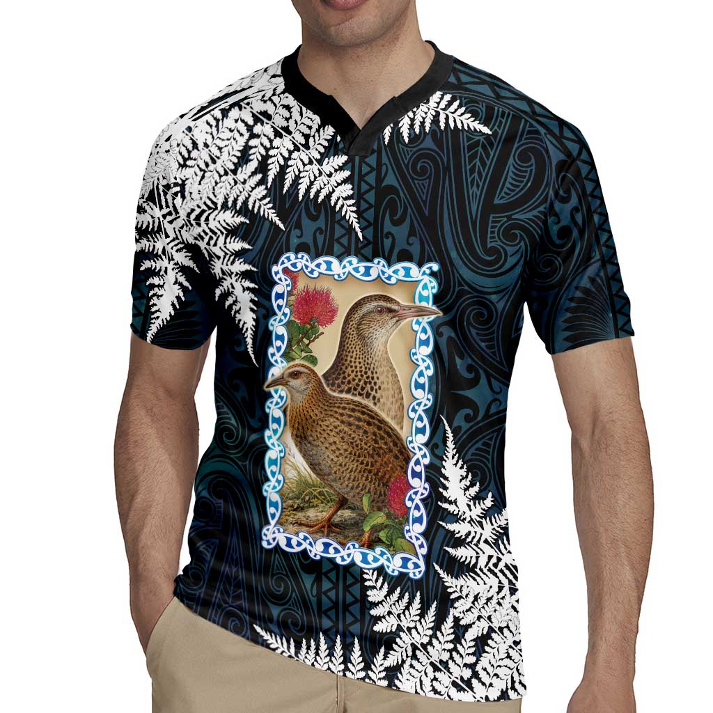 New Zealand Weka Rugby Jersey Maori Hen Koru Pattern - Aussie Hoodie