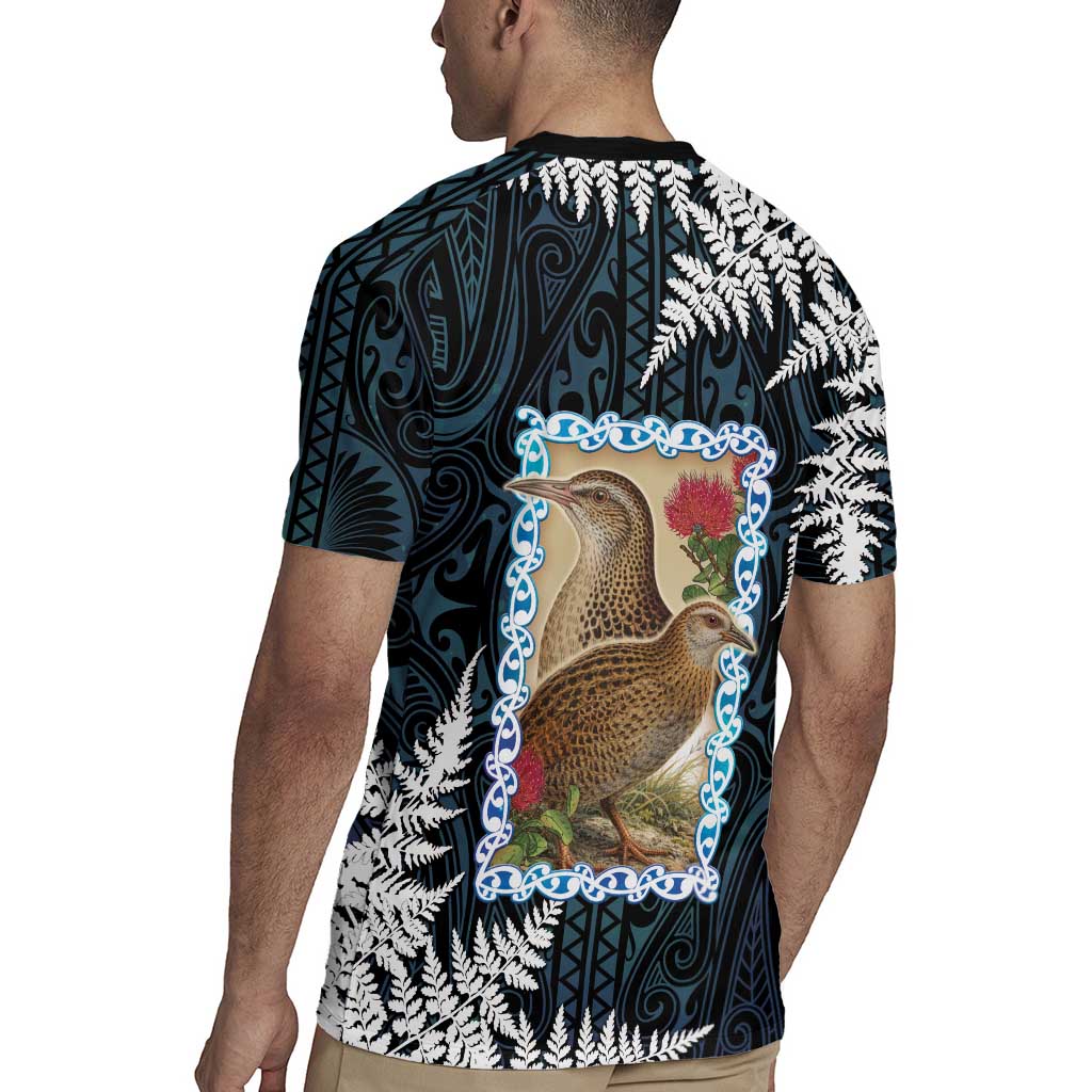 New Zealand Weka Rugby Jersey Maori Hen Koru Pattern - Aussie Hoodie
