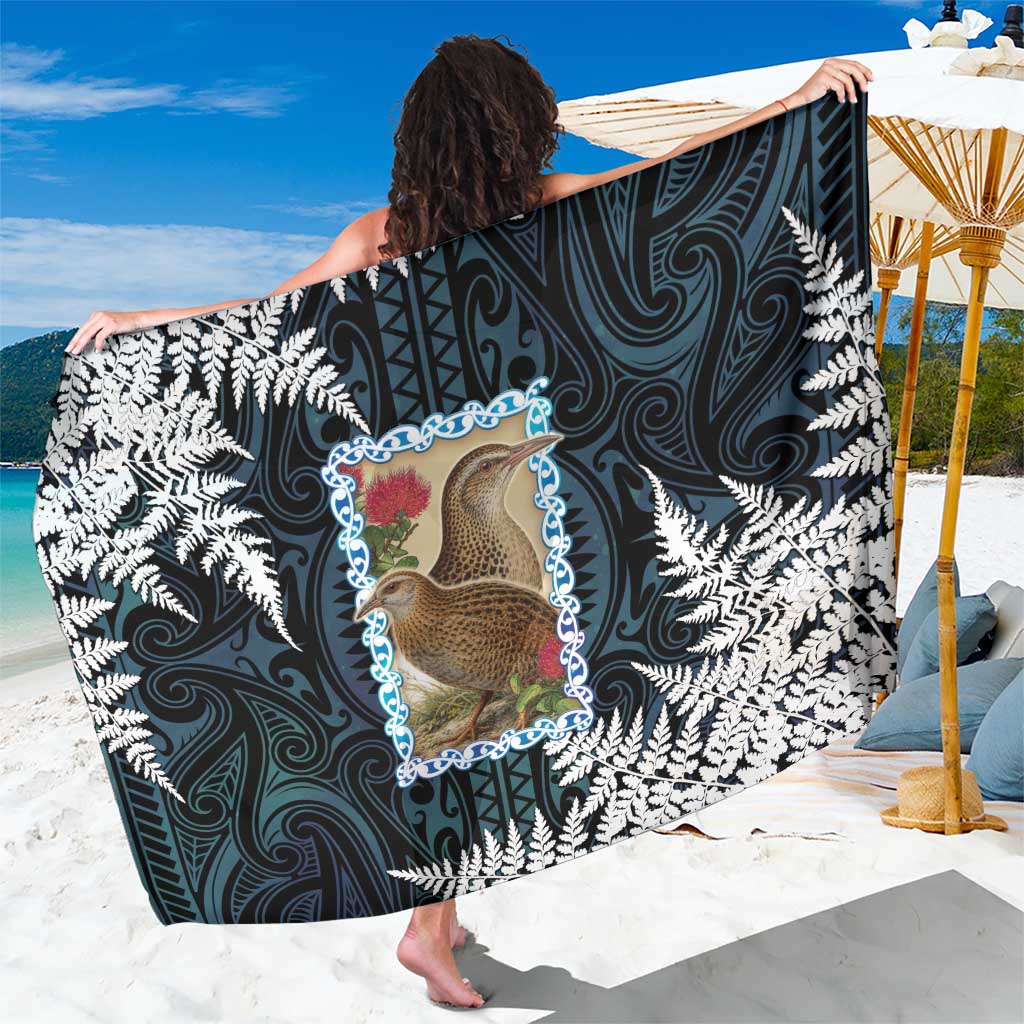 New Zealand Weka Sarong Maori Hen Koru Pattern - Aussie Hoodie