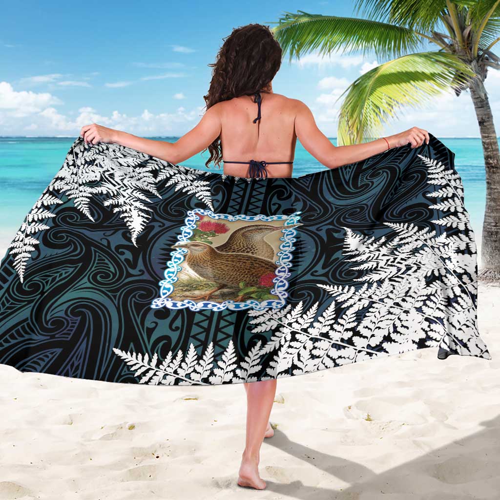 New Zealand Weka Sarong Maori Hen Koru Pattern - Aussie Hoodie