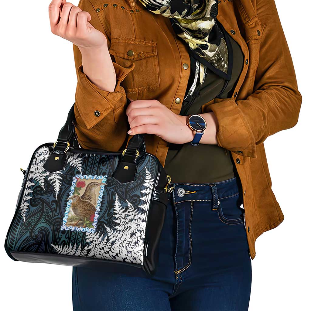 New Zealand Weka Shoulder Handbag Maori Hen Koru Pattern - Aussie Hoodie