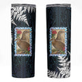 New Zealand Weka Skinny Tumbler Maori Hen Koru Pattern - Aussie Hoodie