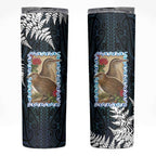 New Zealand Weka Skinny Tumbler Maori Hen Koru Pattern - Aussie Hoodie