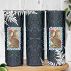 New Zealand Weka Skinny Tumbler Maori Hen Koru Pattern - Aussie Hoodie