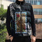 New Zealand Weka Sleeveless Puffer Jacket Maori Hen Koru Pattern - Aussie Hoodie