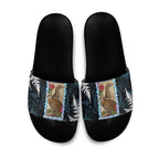 New Zealand Weka Slide Sandals Maori Hen Koru Pattern - Aussie Hoodie