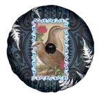 New Zealand Weka Spare Tire Cover Maori Hen Koru Pattern - Aussie Hoodie
